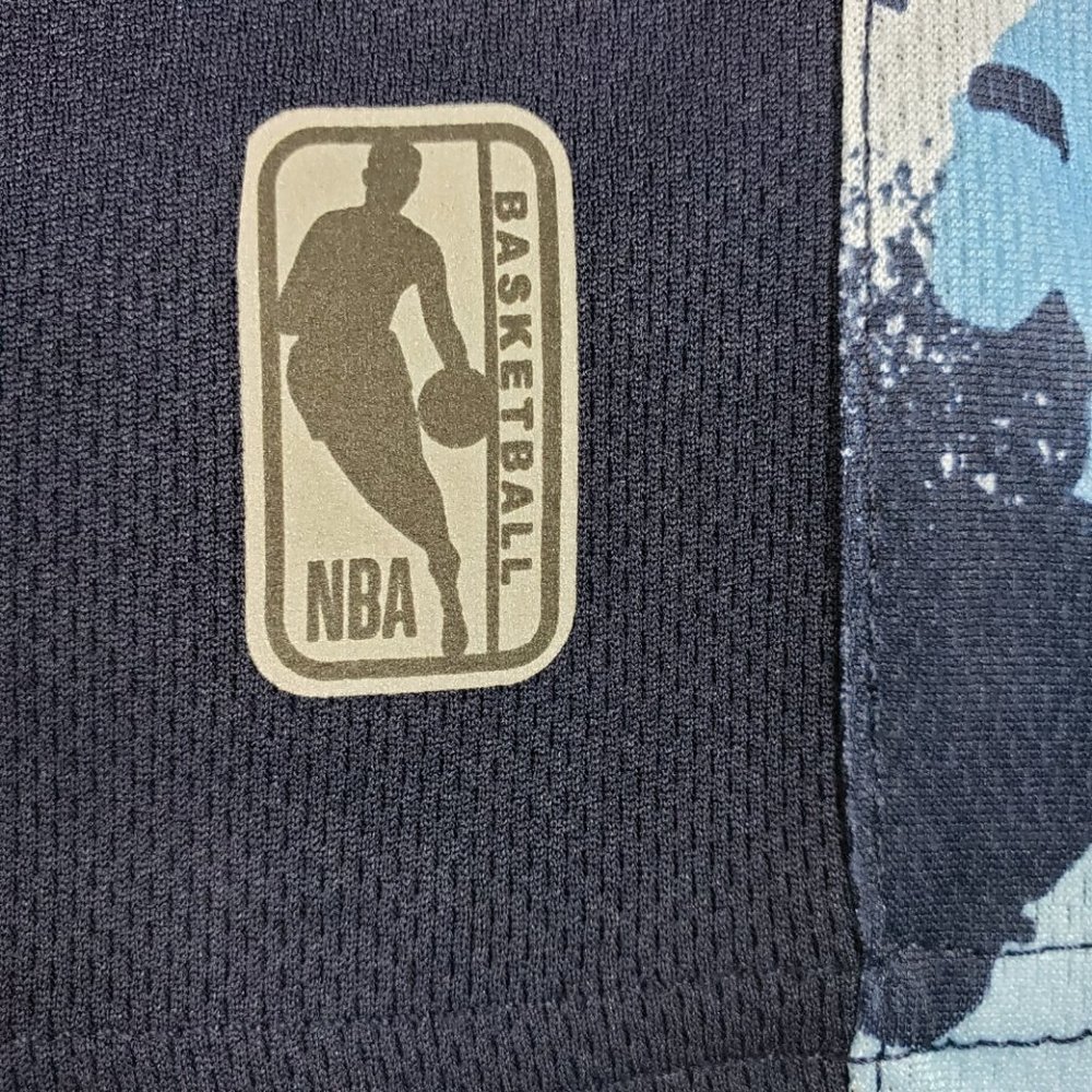 NBA NEW MEN'S 46 T-SHIRT BLUE/BLU CAMO SIZE SMALL - Picture 6 of 10